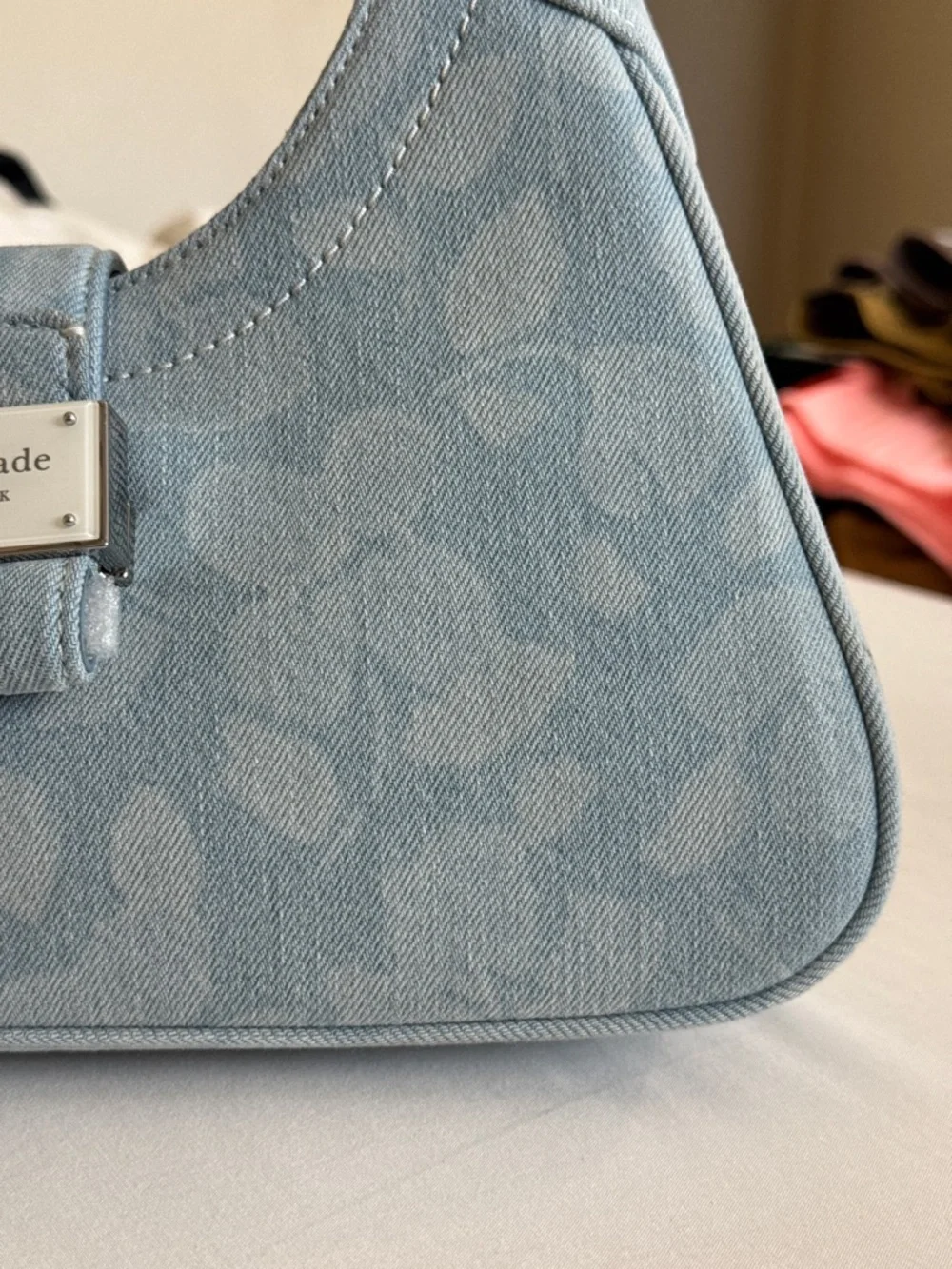 Kate Spade Nouveau Floral Denim Small Shoulder Bag NWT Retail $348 - Picture 16 of 17